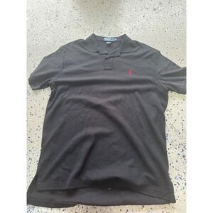 Polo Ralph Lauren Polo Shirt Classic Fit Short Sleeve‎ Casual Black L
